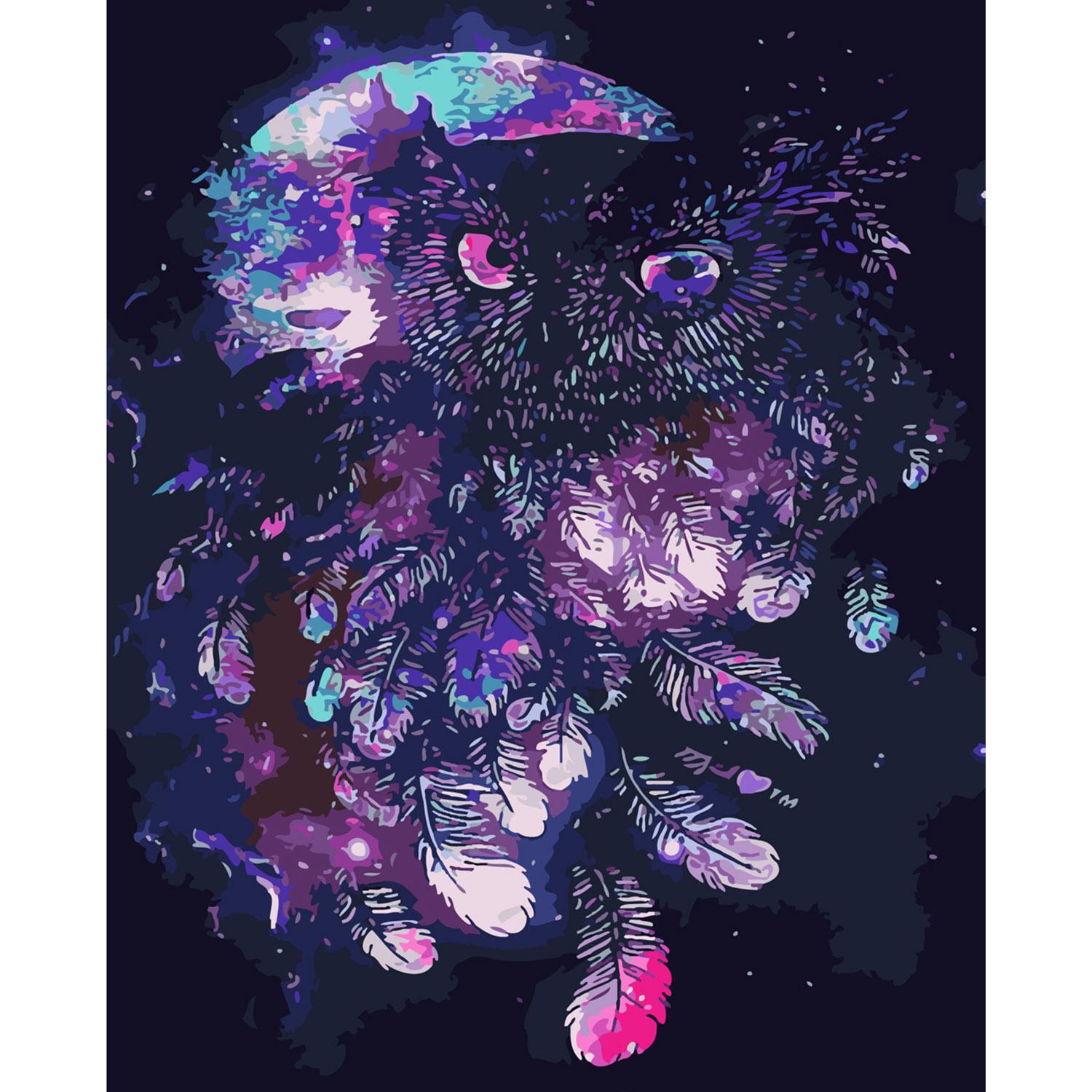 Картина по номерам Strateg Ночная сова 40х50 см (SY6288)