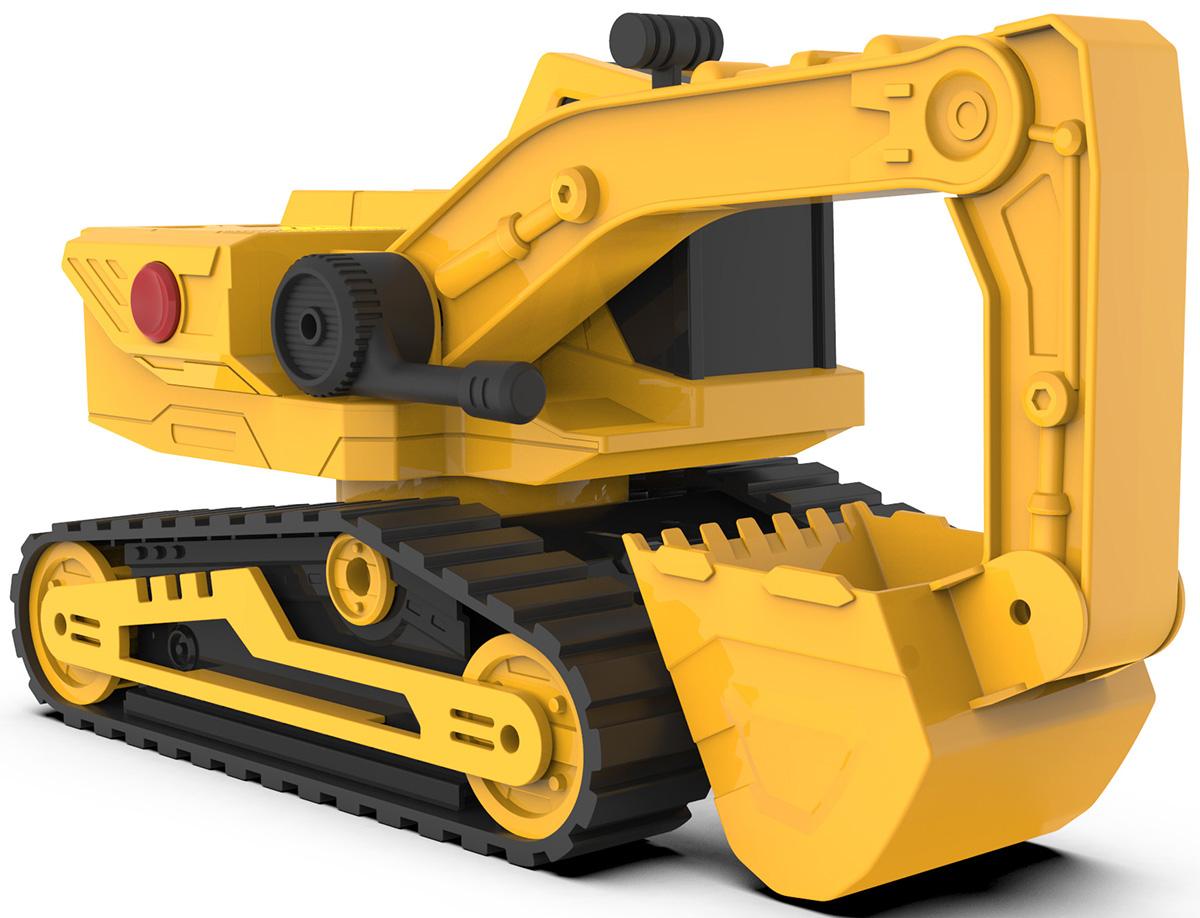 Мощные машины CAT Бульдозер со светом и звуком 30 см