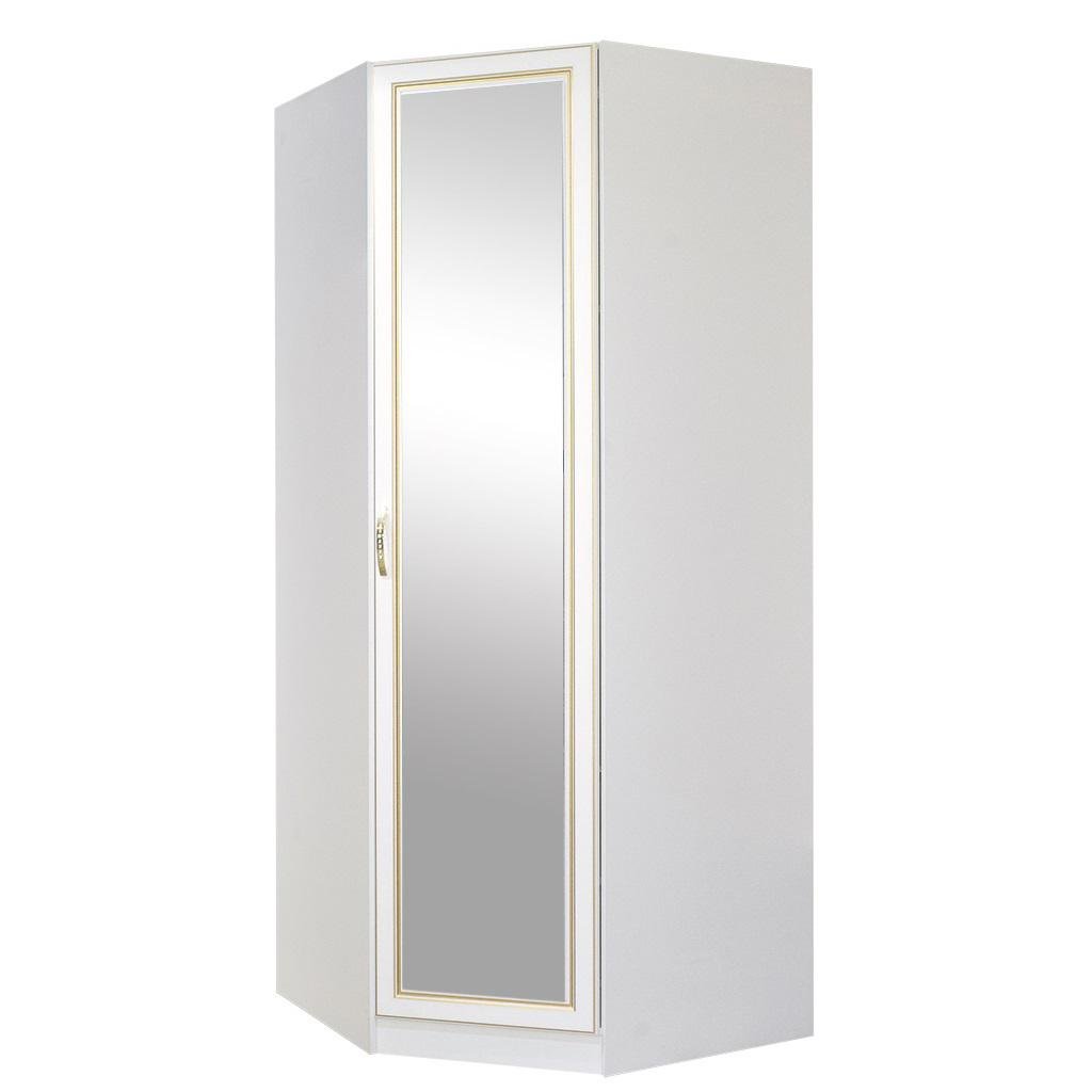 Шкаф распашной Світ Меблів Полина Новый угловой для прихожей из ДСП 980х980х1200 мм Белый (7689)