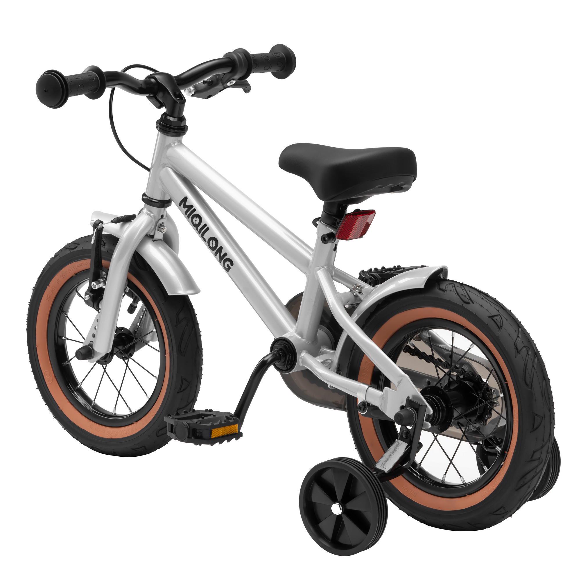 Детский велосипед Miqilong ST 12" Серебристый (28745623) - фото 2
