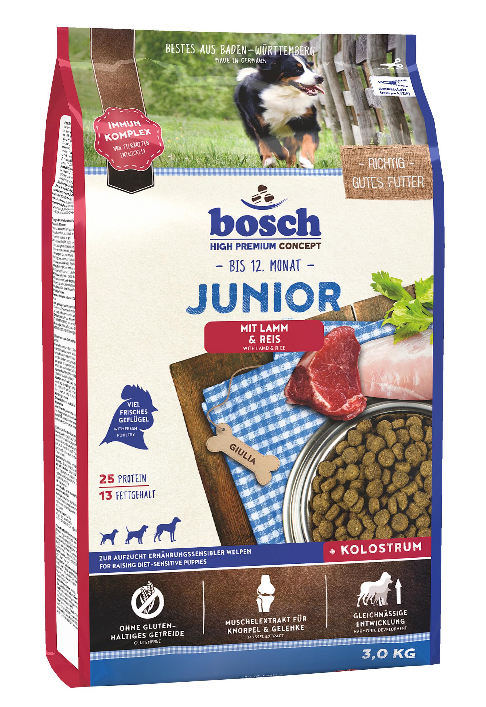 Сухой корм для собак Bosch Junior Lamb Rice с мясом ягненка и рисом 3 кг