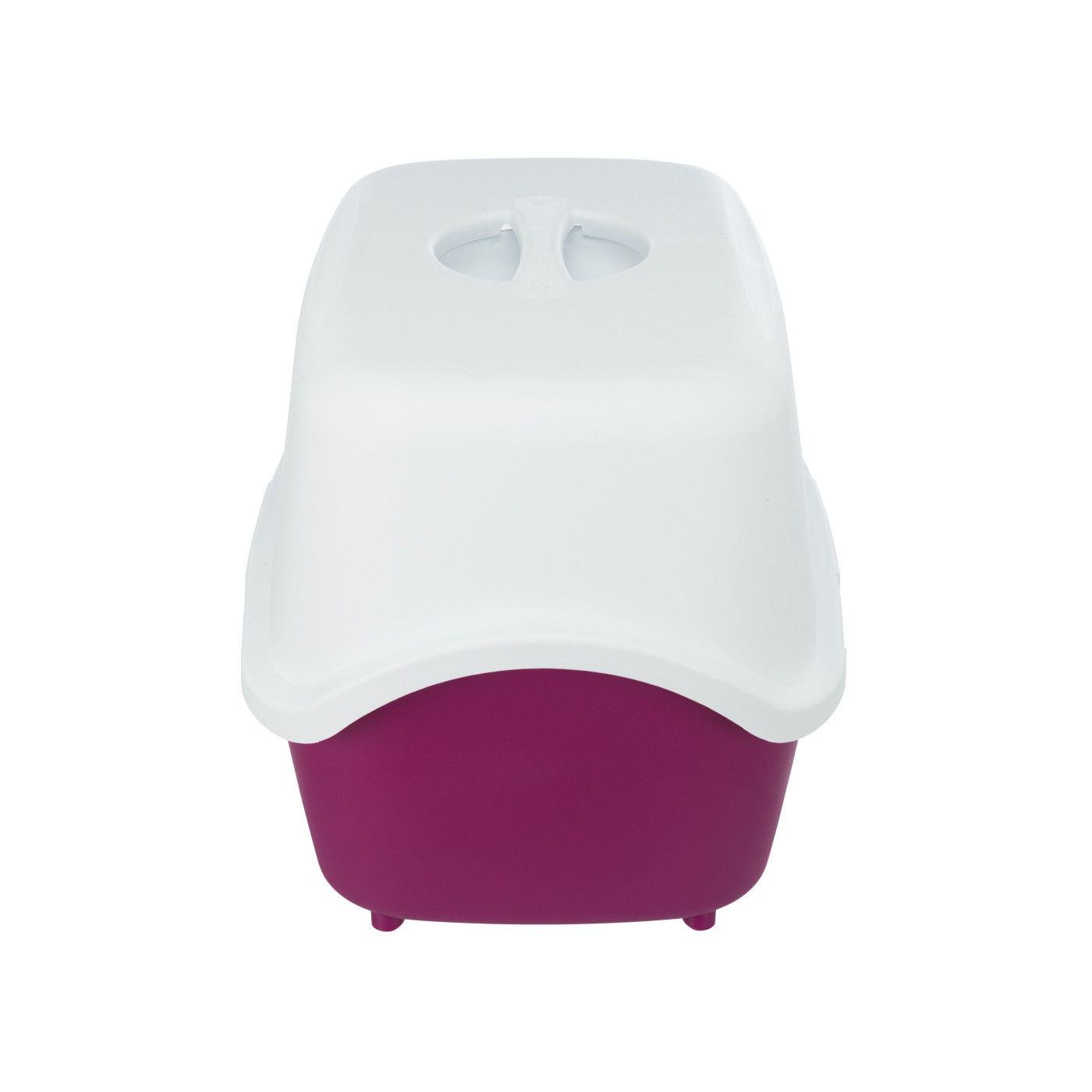 Туалет для кішок закритий Trixie Vico 40x40x56 см Фіолетовий/Білий (40278) - фото 2 Туалет для кішок закритий Trixie Vico 40x40x56 см Фіолетовий/Білий (40278) - фото 2