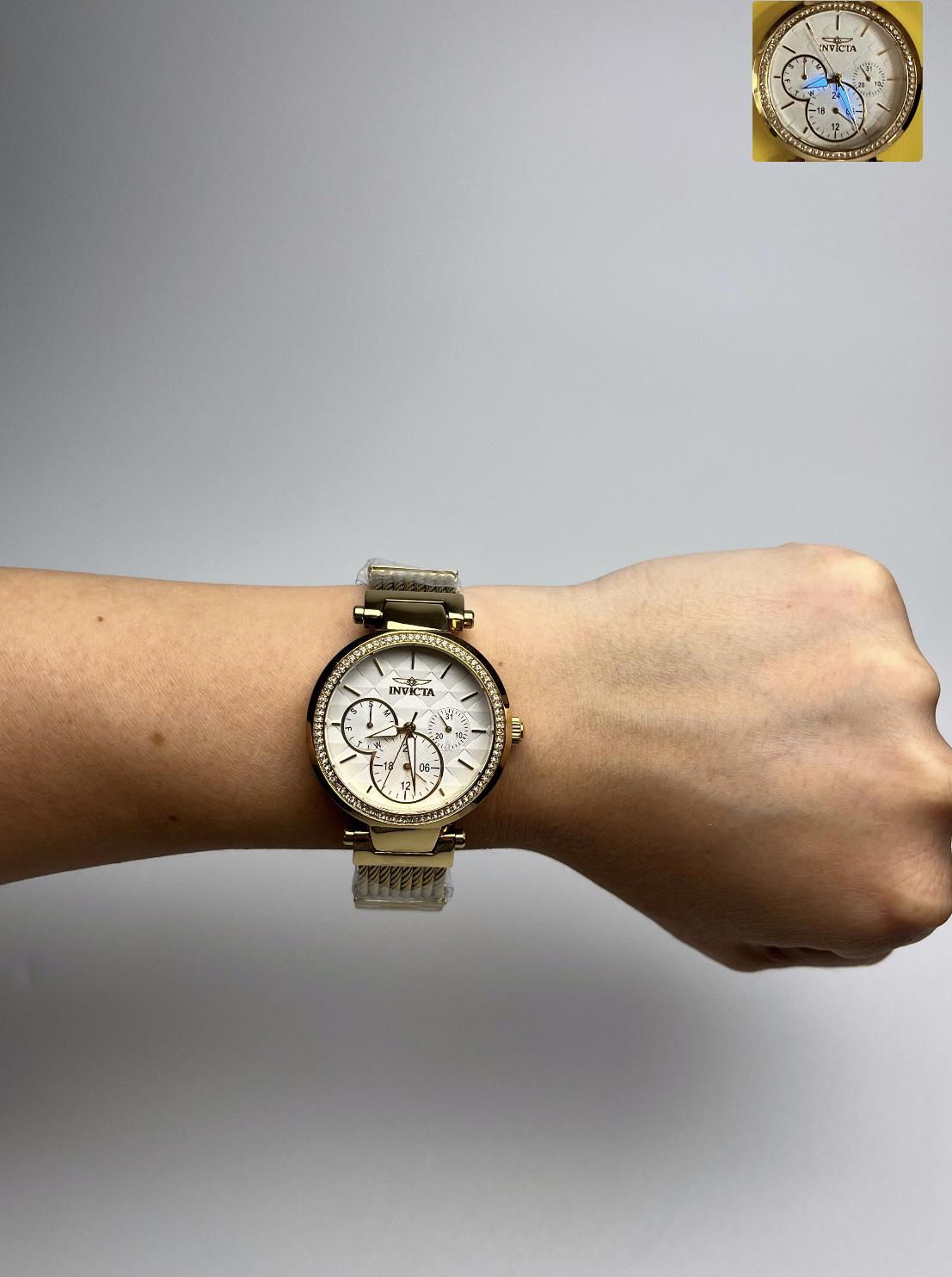 Наручний годинник жіночий Invicta 28917 Angel Crystal Золотистий (29068683) - фото 10 Наручний годинник жіночий Invicta 28917 Angel Crystal Золотистий (29068683) - фото 10