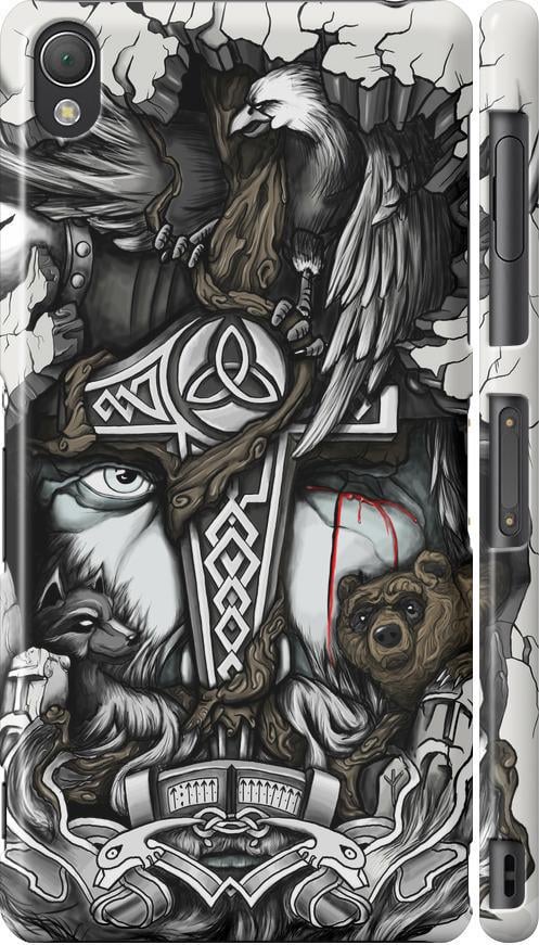 Чехол на Sony Xperia Z3 D6603 Тату Викинг (4098c-58-42517) Чехол на Sony Xperia Z3 D6603 Тату Викинг (4098c-58-42517)