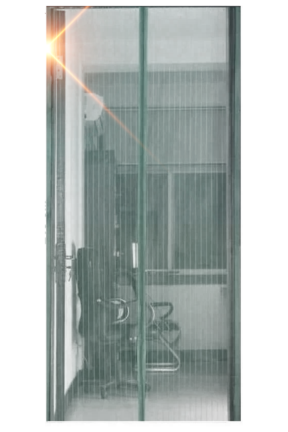 Сетка антимоскитная BRS магнитная на дверь от насекомых и пыли 210х100 см Grey (15342420)