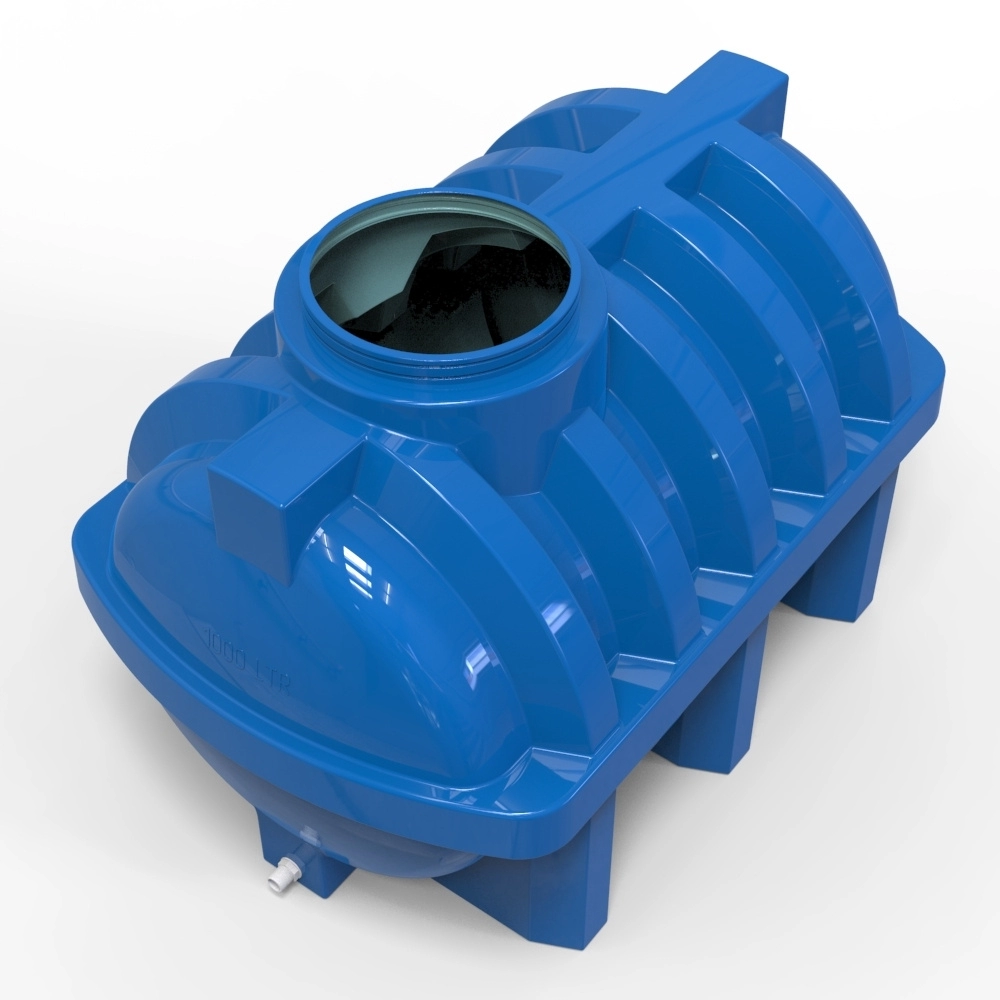 Бак усиленный двухслойный горизонтальный для жидкостей на 1000 л Litolan EG1000 Р/ребро (DR001730) - фото 3 Бак усиленный двухслойный горизонтальный для жидкостей на 1000 л Litolan EG1000 Р/ребро (DR001730) - фото 3