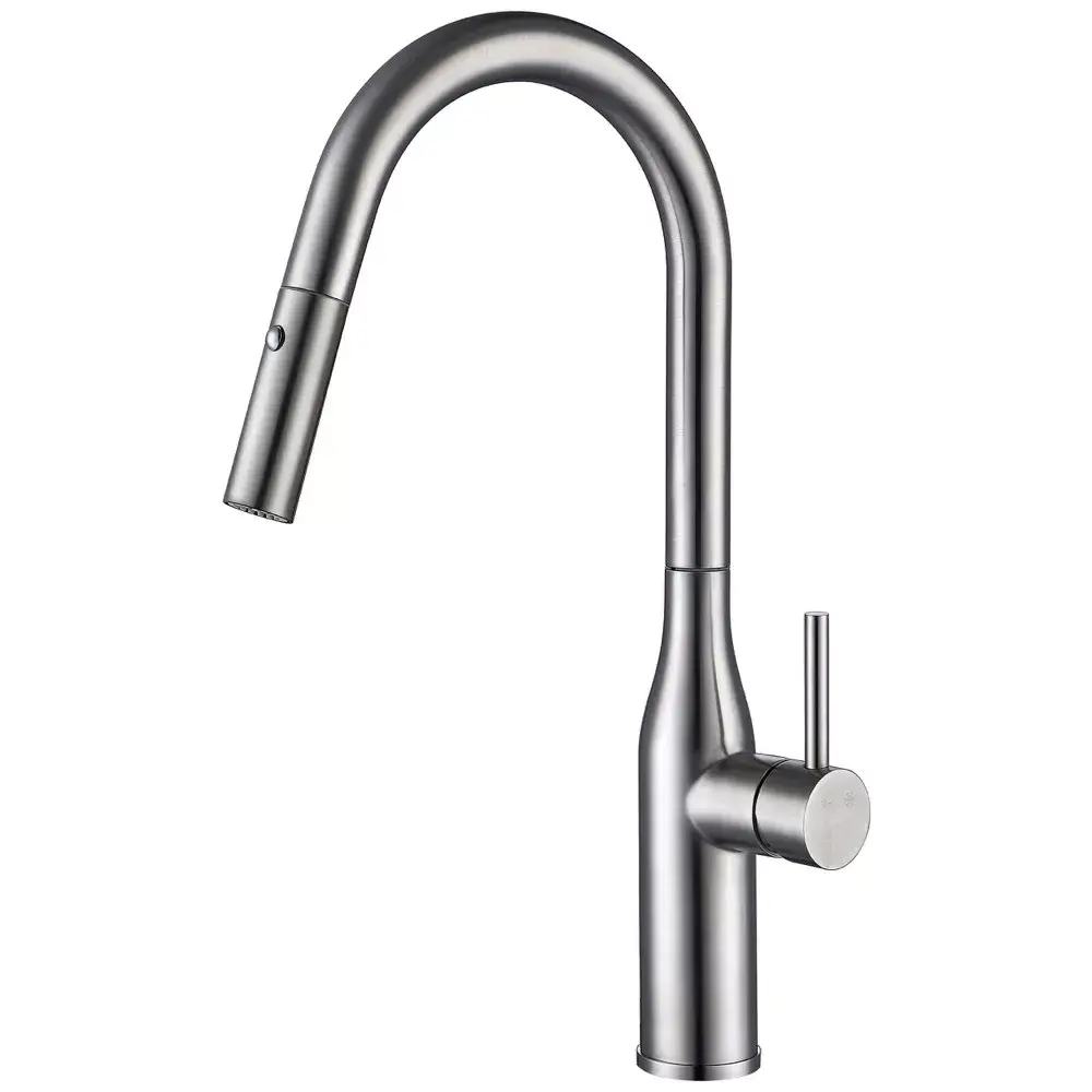 Смеситель для кухни Gappo G4398-45 с выдвижным изливом Сатин (SQ-1041944)