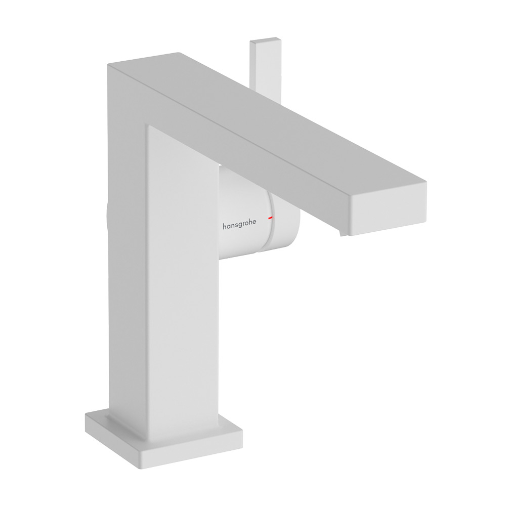 Змішувач для умивальника Hansgrohe Tecturis E 110 Fine CoolStart 73020700 одноважільний Білий матовий (73020700)