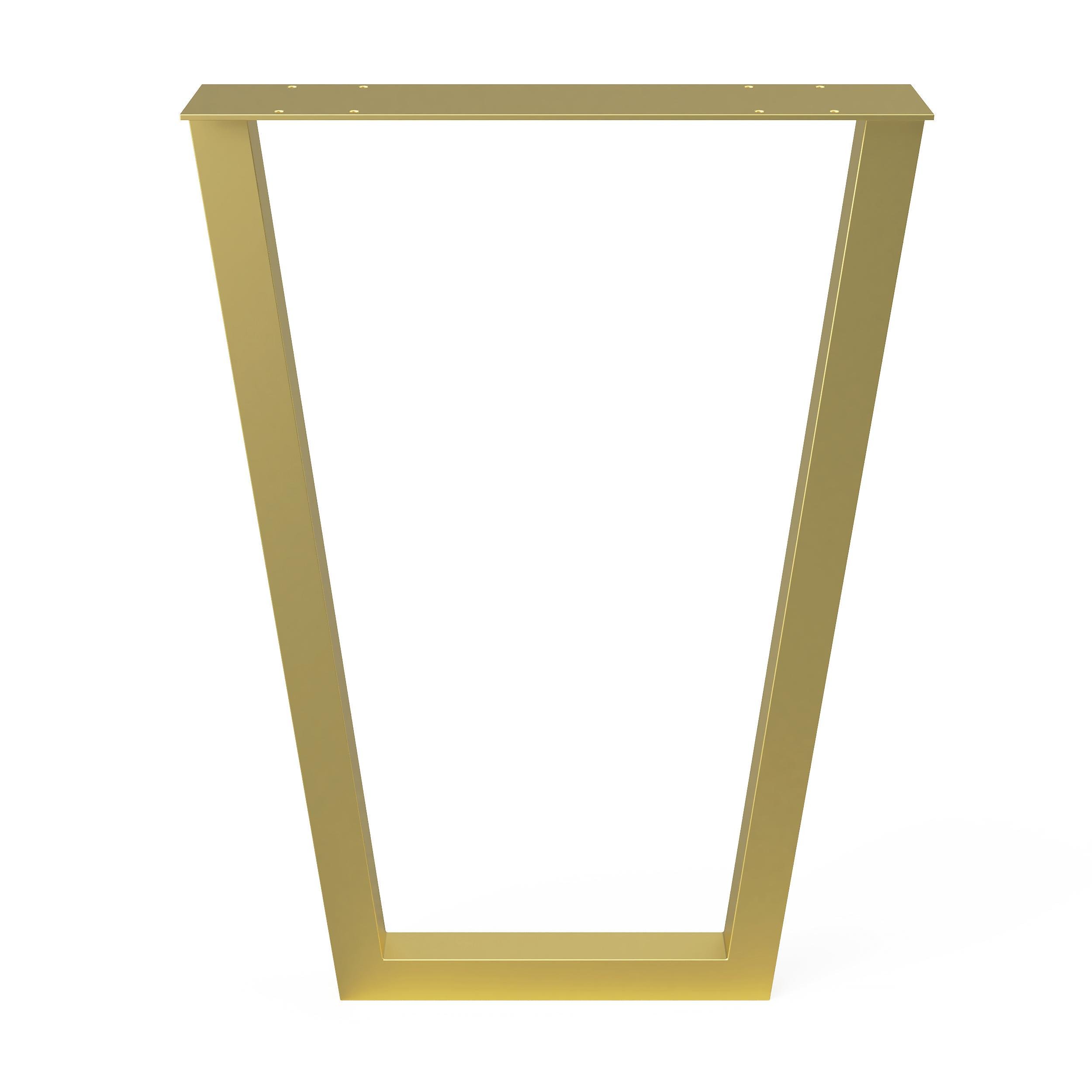 Комплект опор для столу з металу 500х100 мм H 730 мм 2 шт. Золотий (1053) - фото 3 Комплект опор для столу з металу 500х100 мм H 730 мм 2 шт. Золотий (1053) - фото 3