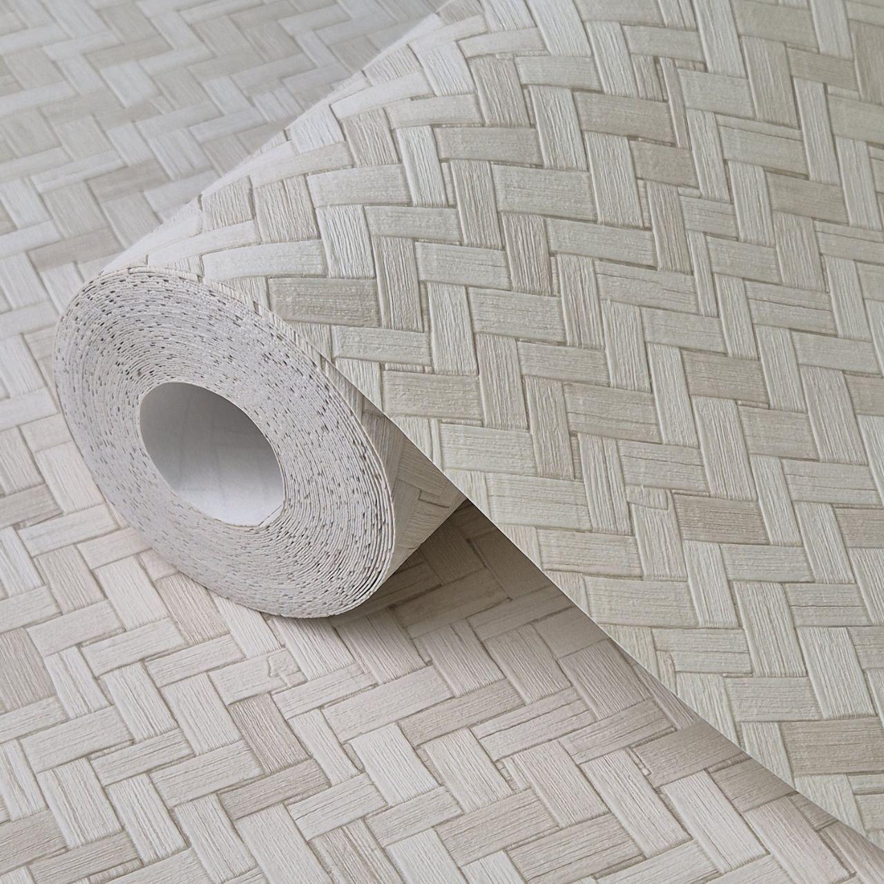 Обои виниловые Marburg геометрия для спальни/гостиной 1,06x10 м Бежевый (1033033)