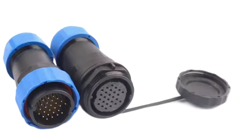 Роз'єм герметичний SP28 IP68 гніздо/штекер на кабель SP28 2P-F-M 26pin 5 А (2338163254)