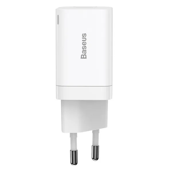 Мережевий зарядний пристрій BASEUS Super Si Pro Quick Charger Type-C+USB 30W - фото 3