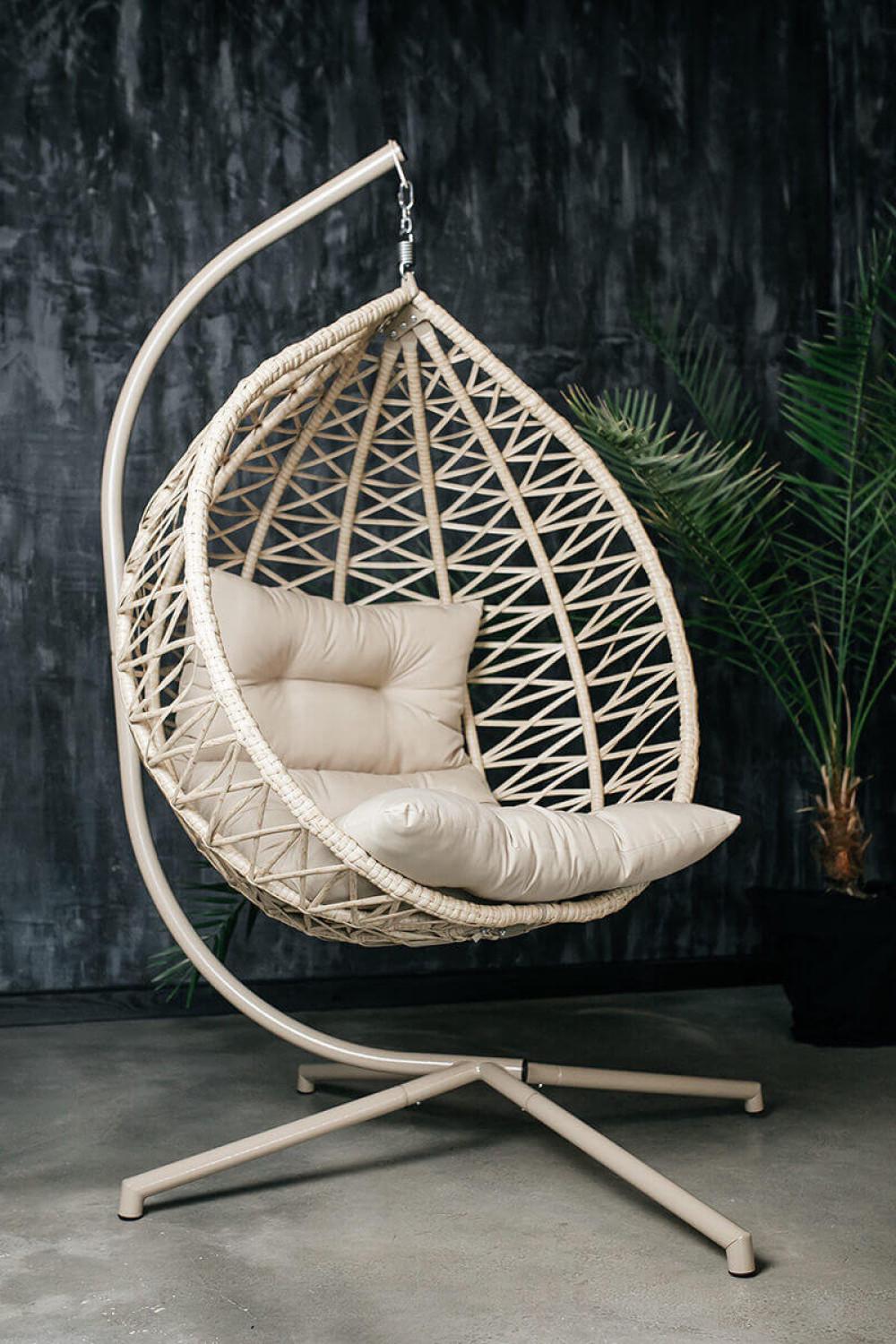 Крісло-кокон Фенікс Арго 02 1050х730х1200 мм підвісне розбірне Бежевий - фото 11 Крісло-кокон Фенікс Арго 02 1050х730х1200 мм підвісне розбірне Бежевий - фото 11
