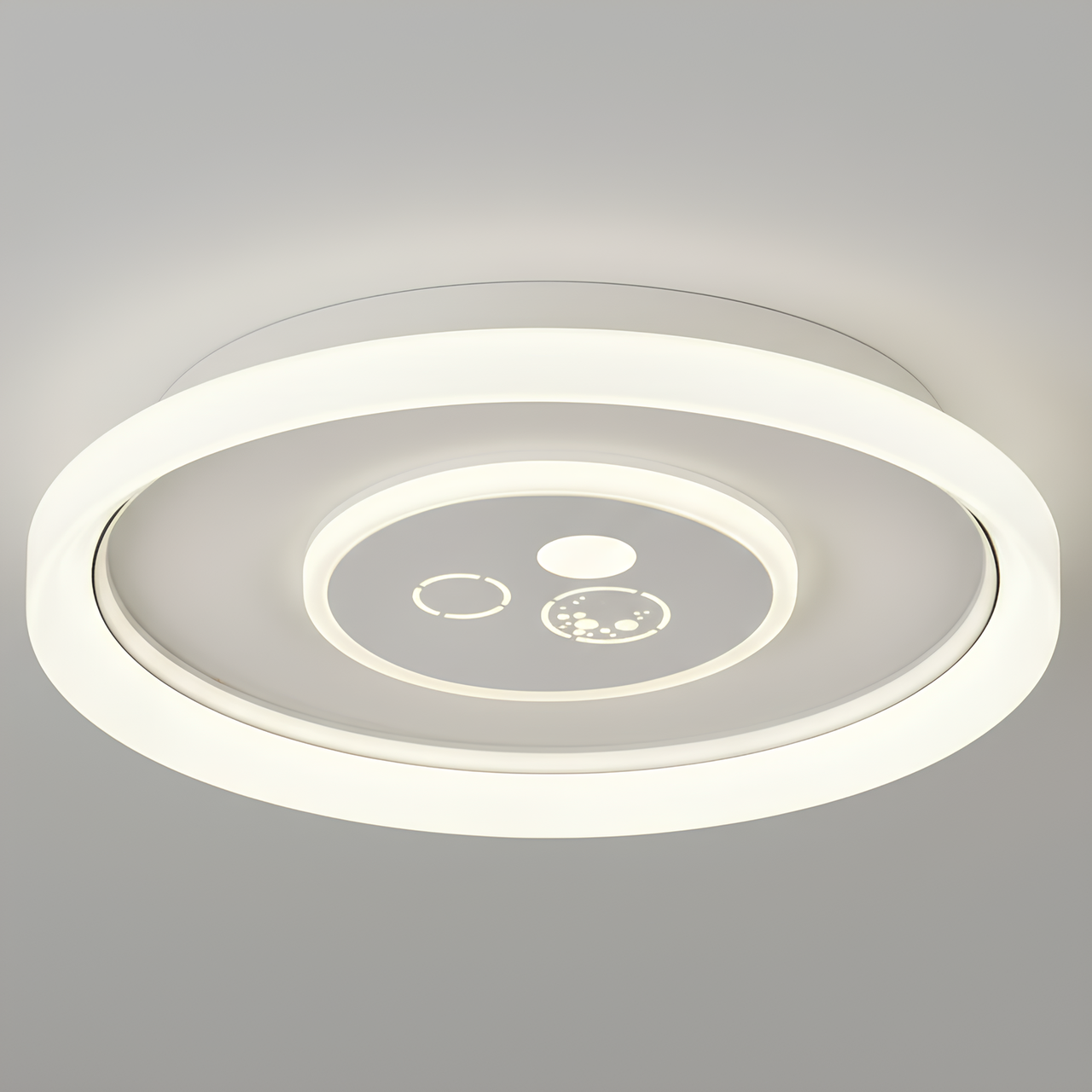 Люстра светодиодная Valeso с кольцевыми рассеивателями 2700-6500K 99W Белый (2H-008)