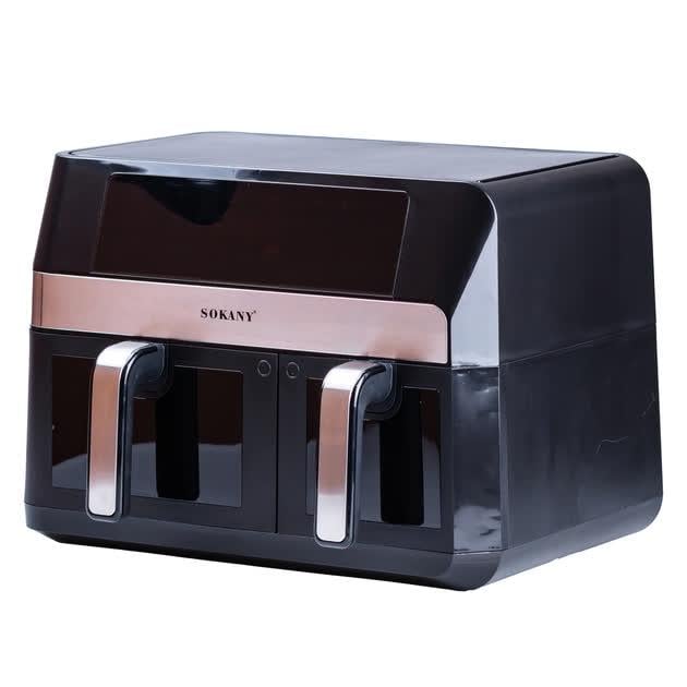 Аэрогриль Sokany SK-10034 двойной на 7 л+4 л 2800 Вт Черный (28186815)