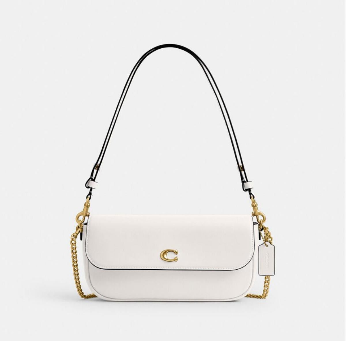 Сумка женская Coach Brook Flap Chain Bag B4/Chalk CAN90 (6467)