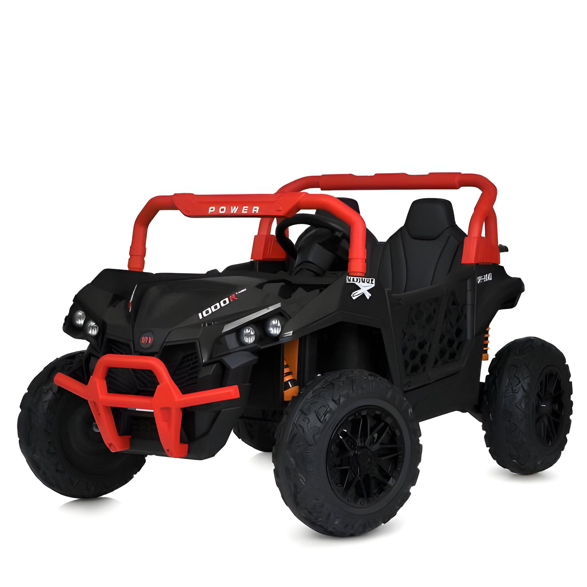 Электромобиль детский двухместный Bambi M 5911EBLR-3-2 24V на 2 моторах и USB Красно-черный (27457616)