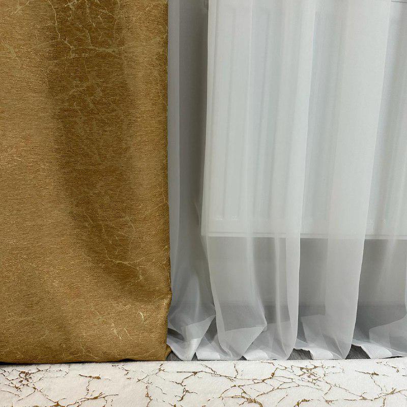 Шторы Лорен жаккардовые 1,5х2,7 м 2 шт. Золотой - фото 3 Шторы Лорен жаккардовые 1,5х2,7 м 2 шт. Золотой - фото 3