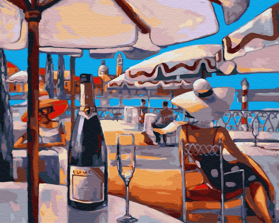 Картина по номерам Brushme Бар на побережье (GX29719) Картина по номерам Brushme Бар на побережье (GX29719)