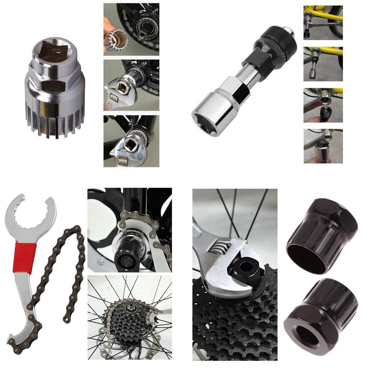 Набор инструментов для велосипеда съемники шатунов/каретки/кассеты - фото 3 Набор инструментов для велосипеда съемники шатунов/каретки/кассеты - фото 3