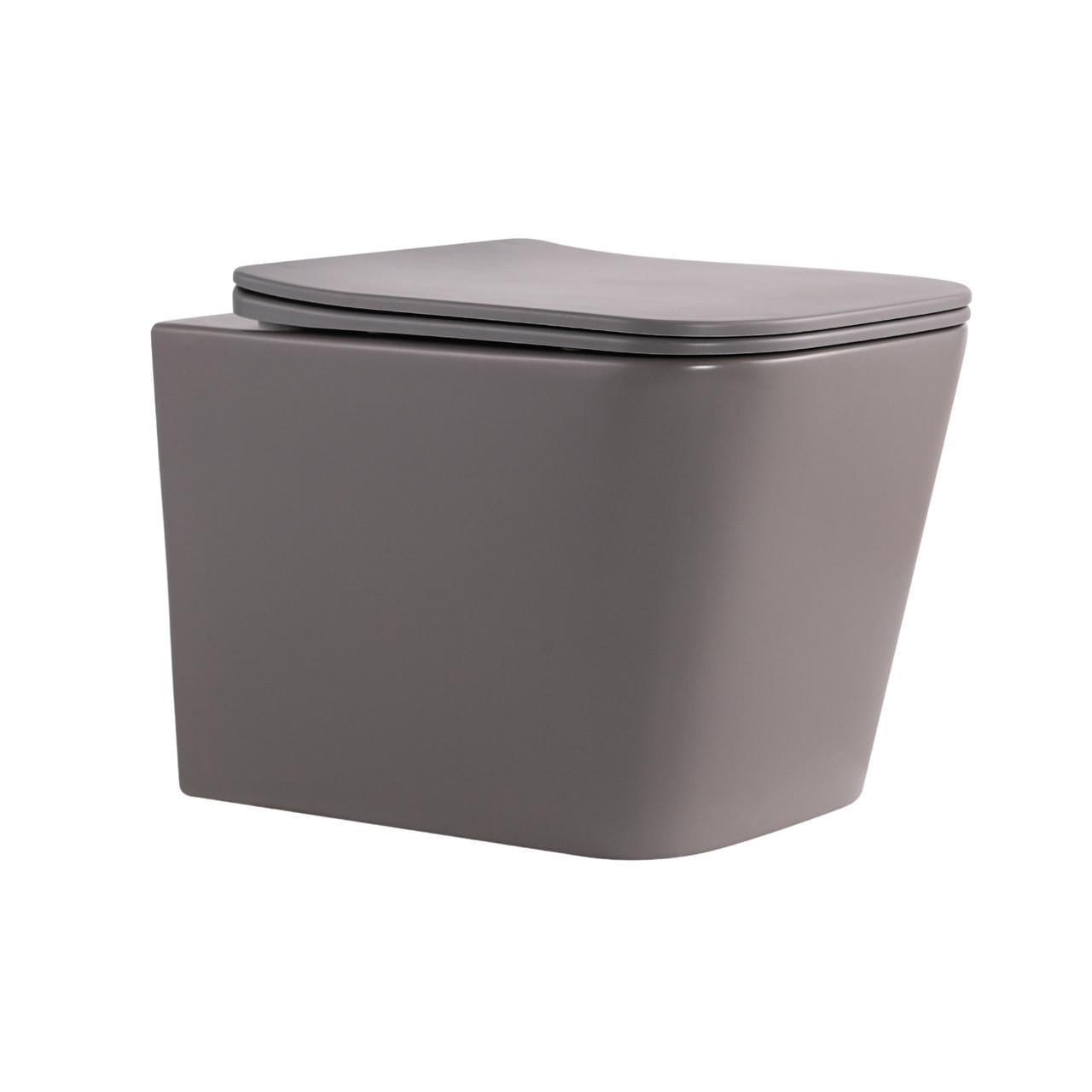 Унитаз подвесной Tern Ultra Quiet 490x365x325 мм с сиденьем Slim Duroplast/Soft-close/Quick R Stone Grey Унитаз подвесной Tern Ultra Quiet 490x365x325 мм с сиденьем Slim Duroplast/Soft-close/Quick R Stone Grey