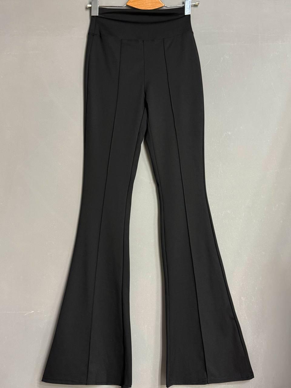 Лосини жіночі A-N 1724 кльош від коліна зі стрілкою M Чорний (5003) - фото 2 Лосини жіночі A-N 1724 кльош від коліна зі стрілкою M Чорний (5003) - фото 2