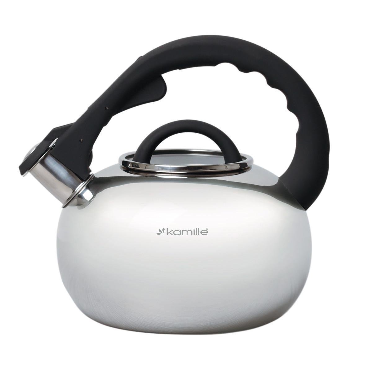 Чайник Kamille Whistling Kettle зі свистком та скляною кришкою 2,8 л (KM-0687)