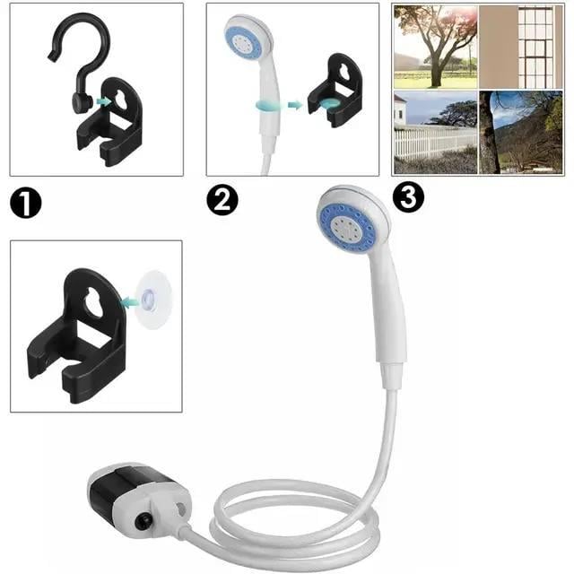 Туристический душ Gotel Q16H аккумуляторный насос шланг душ USB зарядка - фото 3 Туристический душ Gotel Q16H аккумуляторный насос шланг душ USB зарядка - фото 3