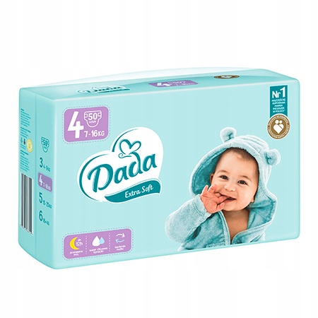 Подгузники Dada Extra Soft 4 7-16 кг 50 шт.