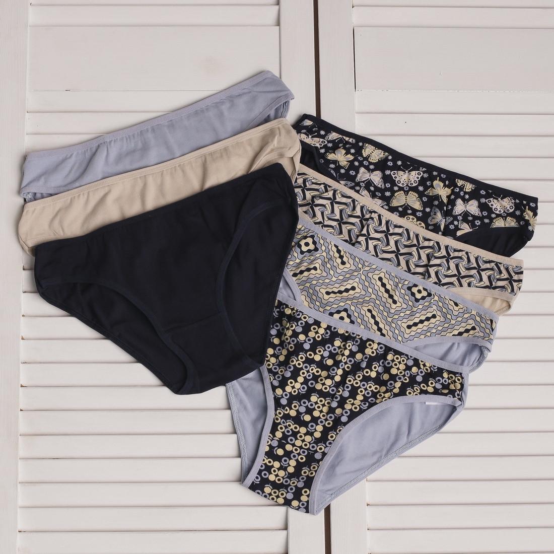 Набор женских трусиков Nicoletta слипы 2XL 7 шт. Разноцветный (5290)