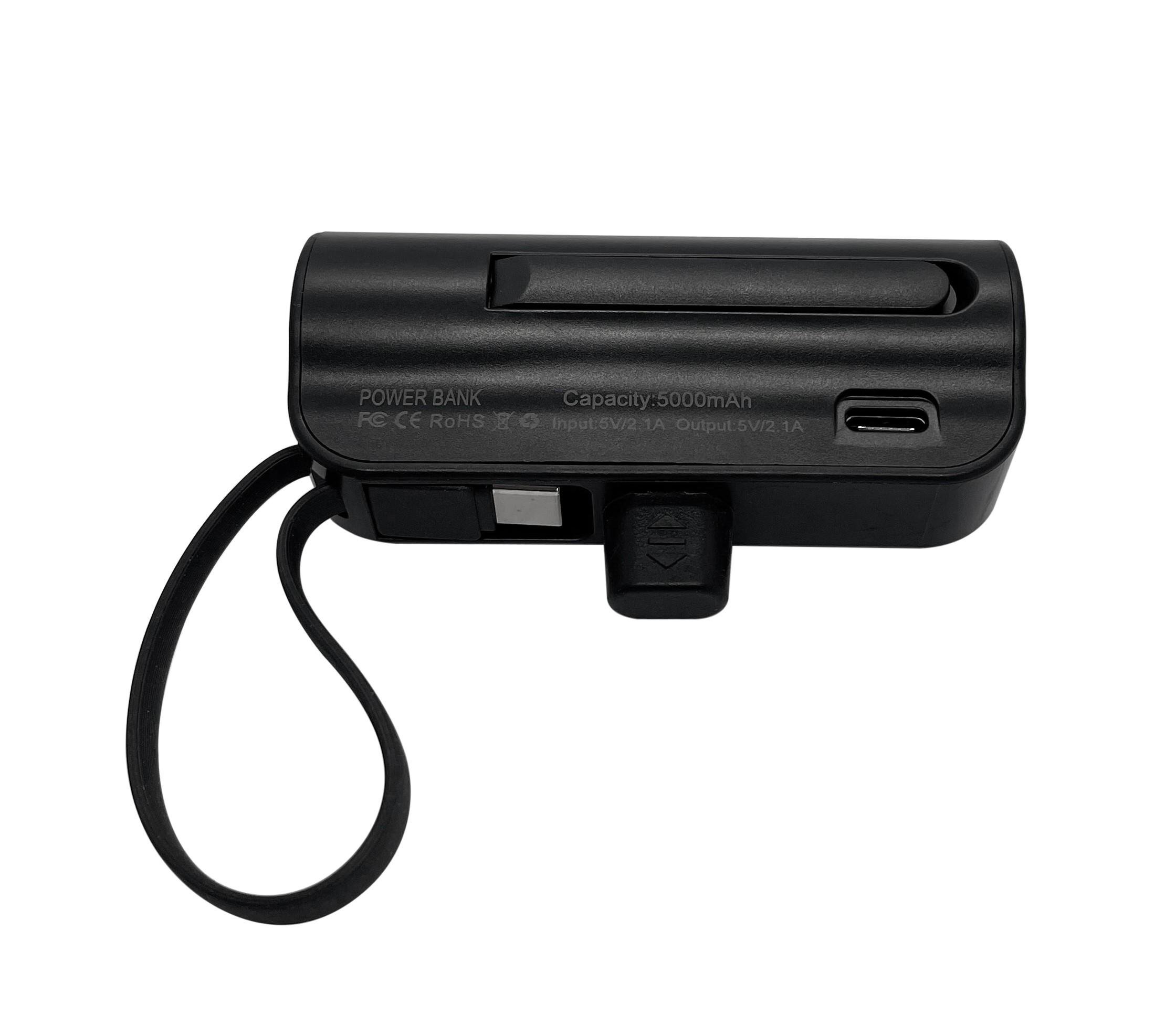 Повербанк XON PowerBank MiniCharge Lightning/USB Type-C 5000 mAh Черный (DC5LC 6754) - фото 3 Повербанк XON PowerBank MiniCharge Lightning/USB Type-C 5000 mAh Черный (DC5LC 6754) - фото 3