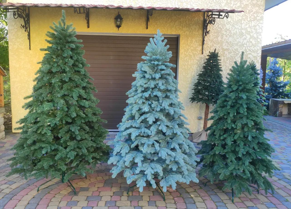 Штучна ялинка лита Елітна з підставкою 1,50 м Зелений (NYT15293) - фото 10 Штучна ялинка лита Елітна з підставкою 1,50 м Зелений (NYT15293) - фото 10