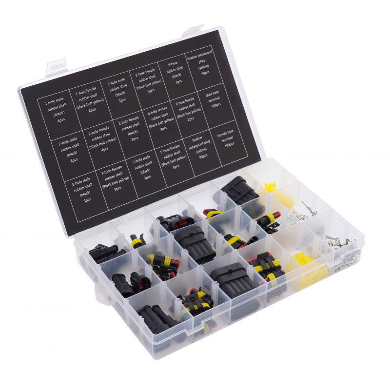 Набір електричних герметичних з'єднувачів Kraft&Dele 6 розмірів 424 шт. (KD10494) - фото 3 Набір електричних герметичних з'єднувачів Kraft&Dele 6 розмірів 424 шт. (KD10494) - фото 3