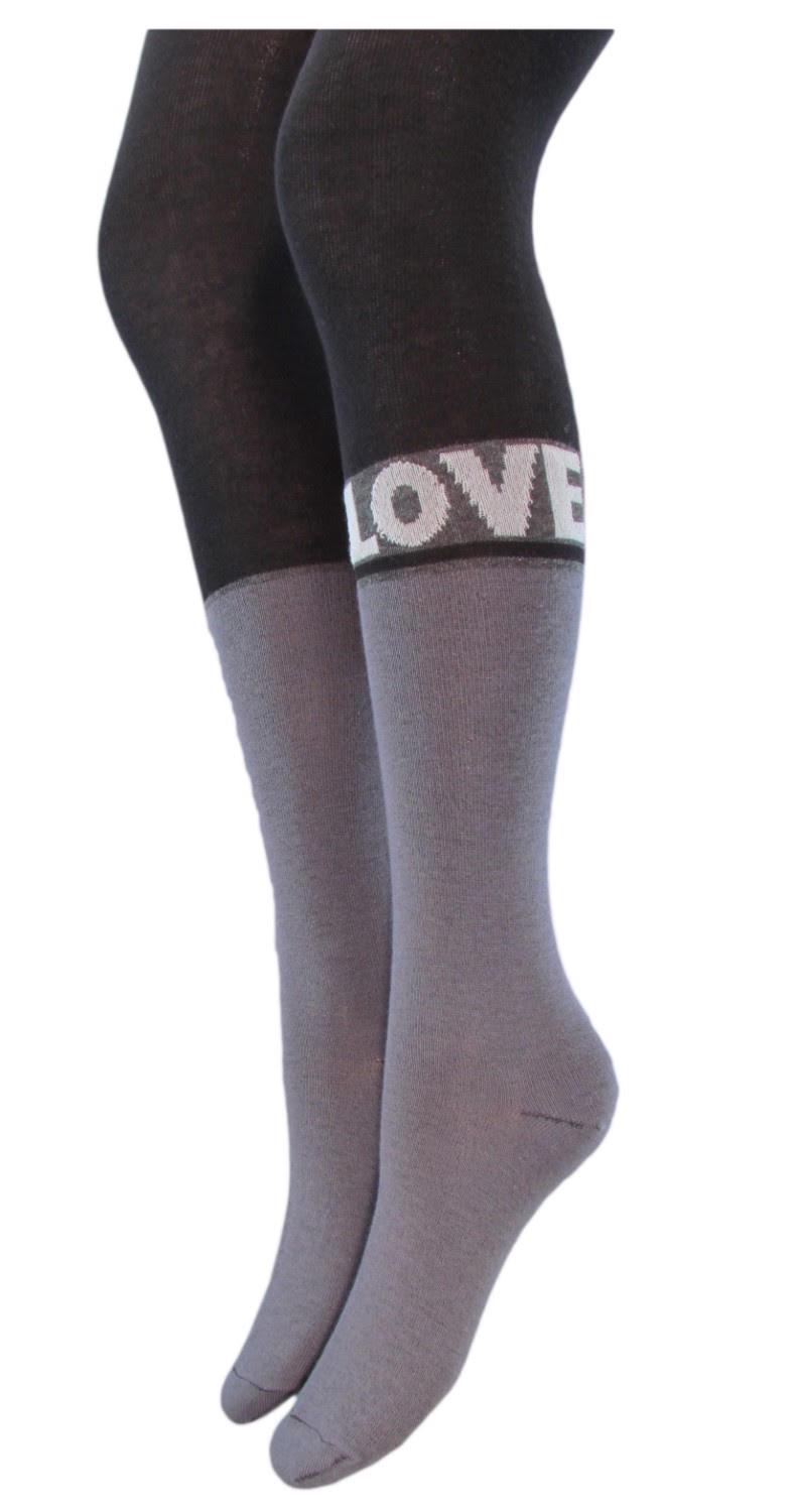 Колготки детские демисезонные Олми 1011д 189 Love 152-158 см р. 24 Черный (69154)