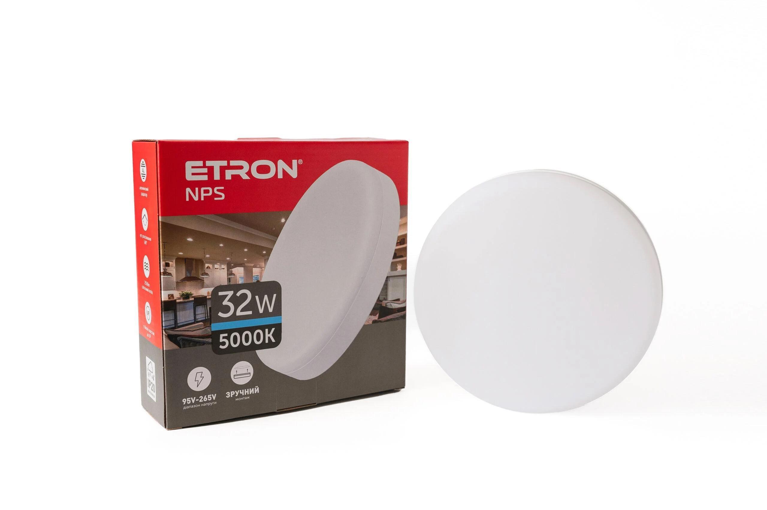 LED-светильник круглый ETRON 1-EMP-734 NPS 32W 5000К IP20 (27552570)