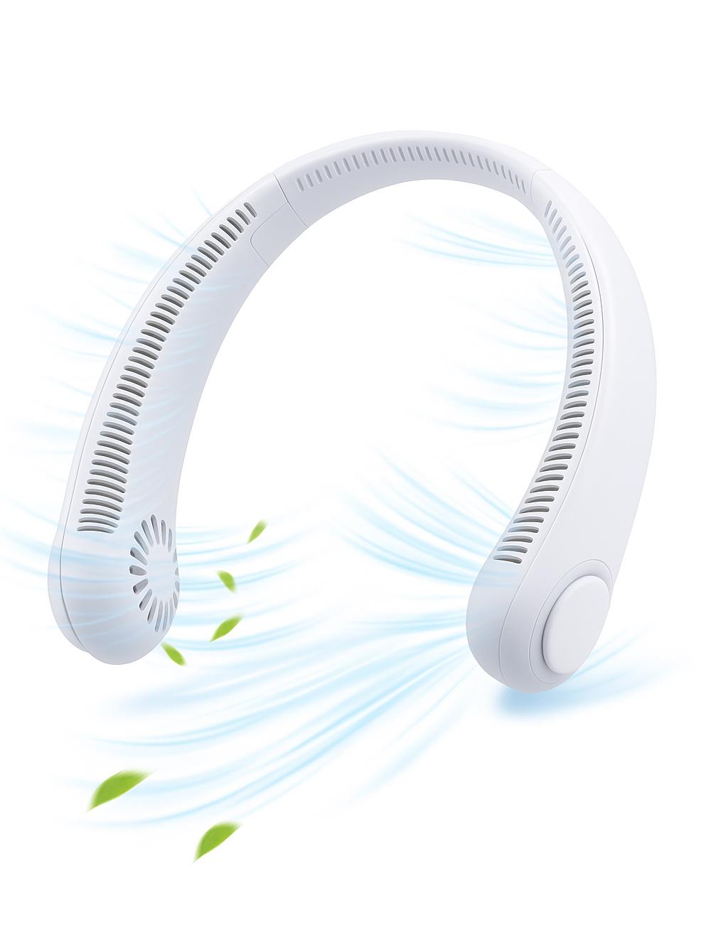 Вентилятор на шию акумуляторний JoyPro FAN-01 USB 1200mAh Білий (9393ba64) - фото 8