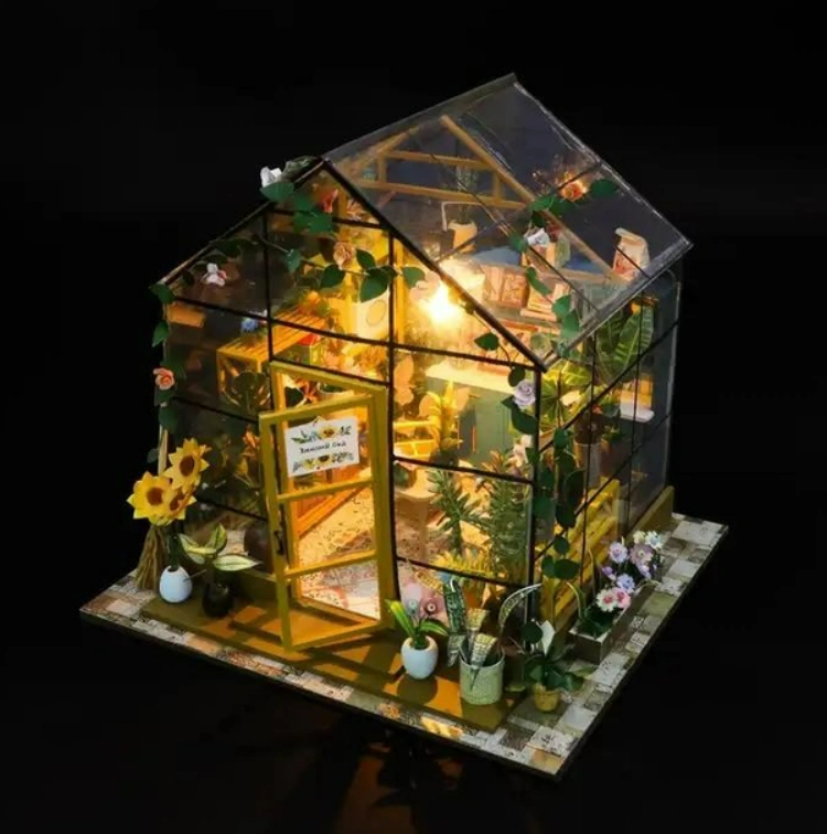 Румбокс CuteBee DIY DollHouse Панорамная оранжерея 3D (M42) - фото 8 Румбокс CuteBee DIY DollHouse Панорамная оранжерея 3D (M42) - фото 8