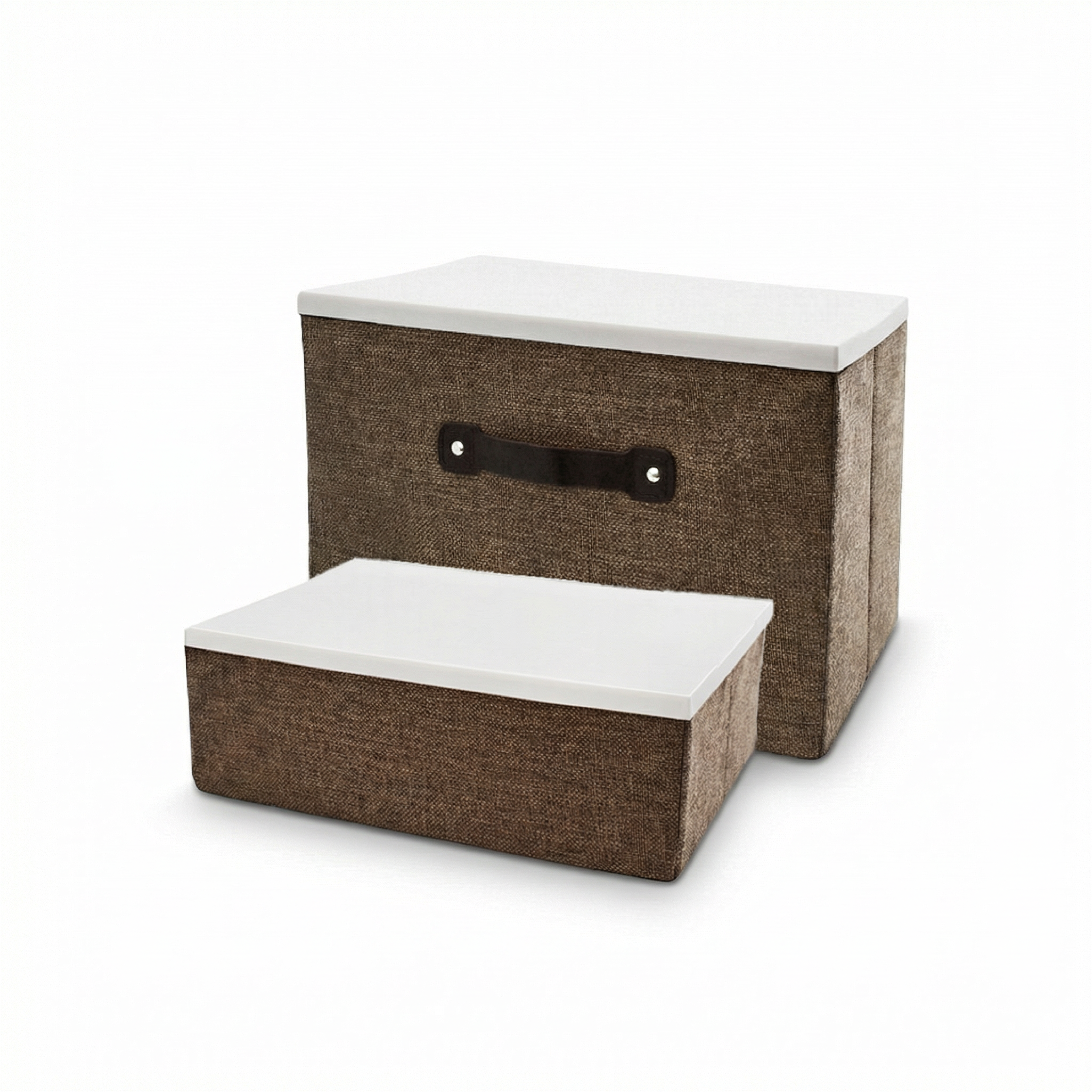 Набор коробов складных Homax с пластиковой крышкой 2 шт. Коричневый (EH-0101)