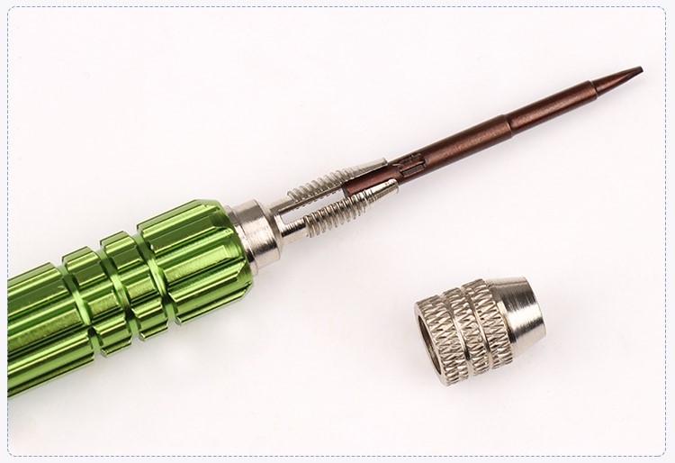 Викрутка прецизійна цангова | 5 намагнічених змінних жал Green (137758) - фото 9 Викрутка прецизійна цангова | 5 намагнічених змінних жал Green (137758) - фото 9