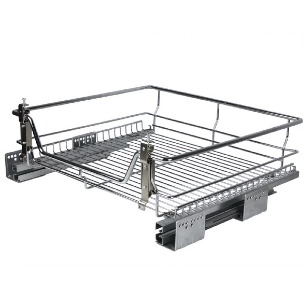 Кошик центральний Muller висувний з доводчиком для кухні ширина модуля 600 мм Хром (SO0910)