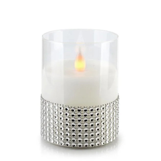 Свеча LED в стекле Flora Salma 7,5 см (30784)