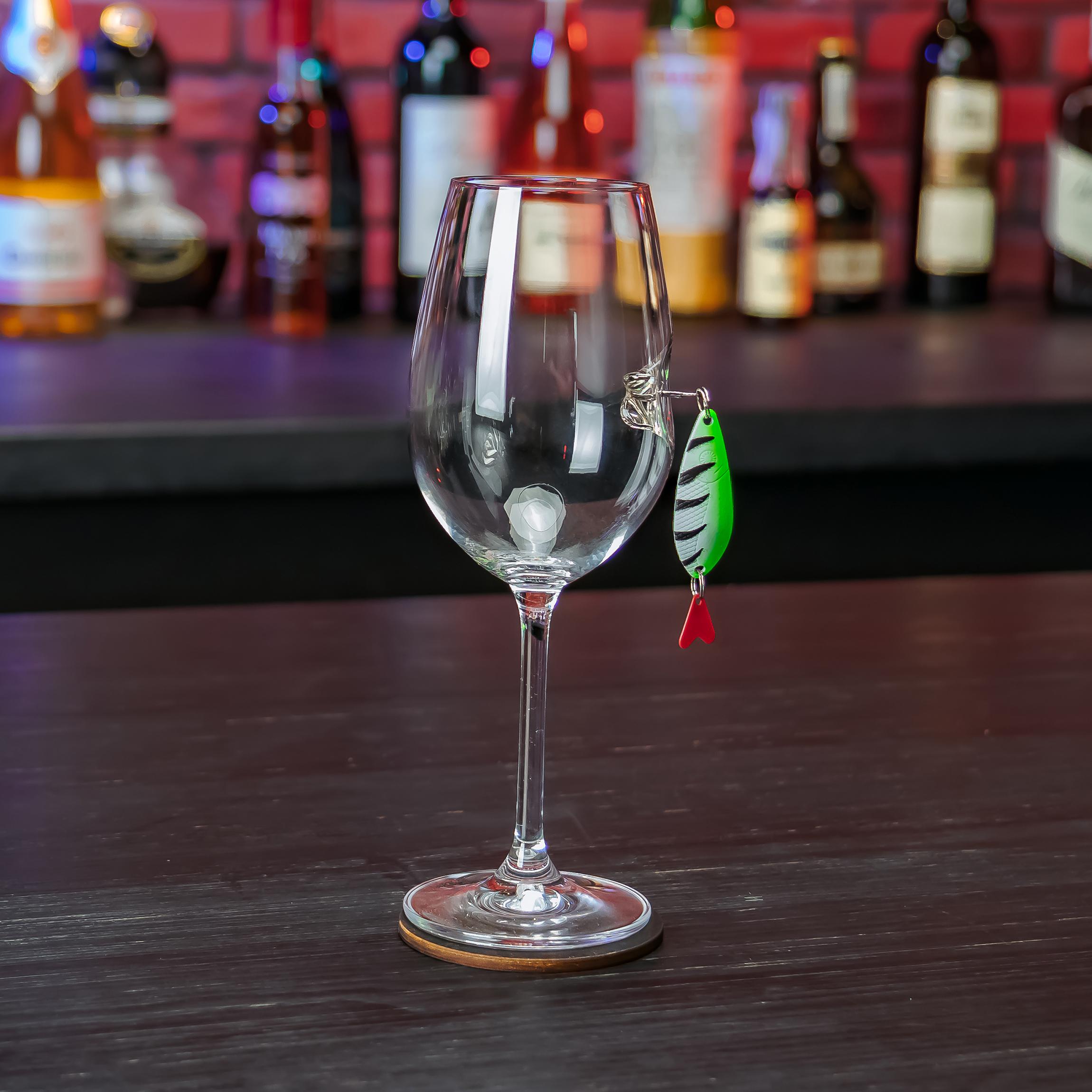 Бокал для вина VSKLO с блесной 350 мл (19483190) - фото 1 Бокал для вина VSKLO с блесной 350 мл (19483190) - фото 1