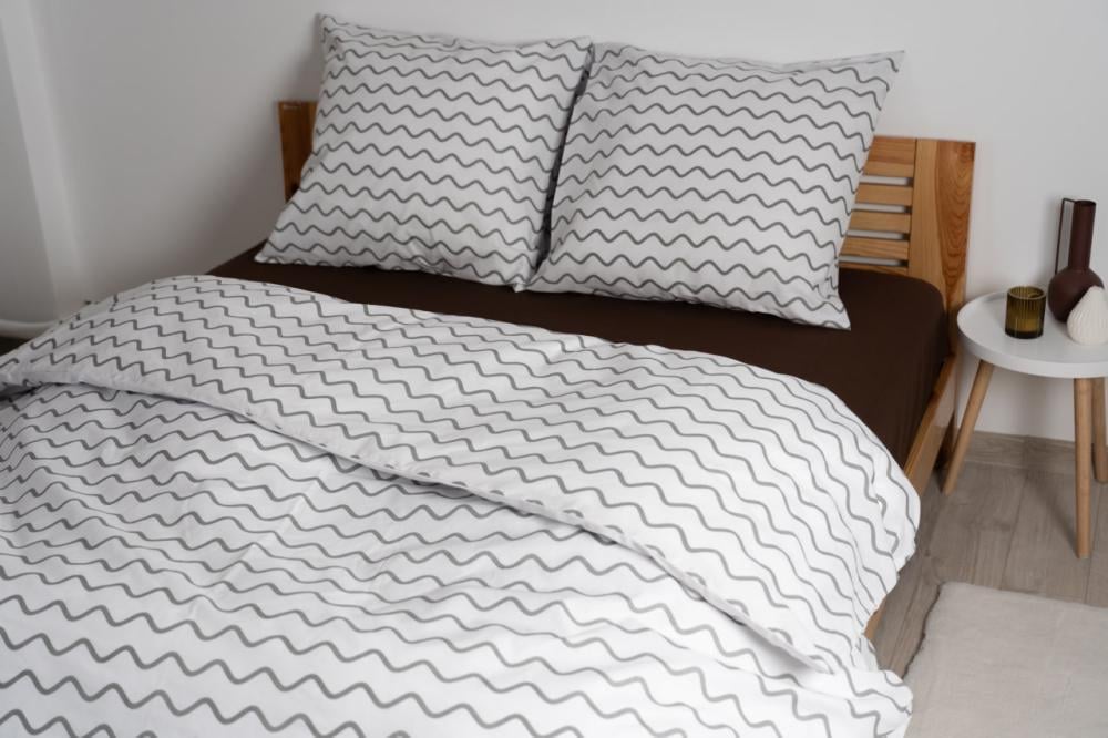 Простирадло з гумкою ТЕП Натхнення 160х200 см Какао (18163) - фото 3 Простирадло з гумкою ТЕП Натхнення 160х200 см Какао (18163) - фото 3