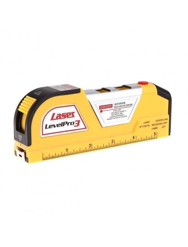 Лазерний рівень Easy Fix Laser Level Pro PRO 3 із вбудованою рулеткою (5936158)