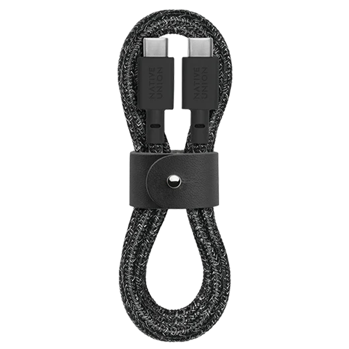 Кабель Native Union Belt Cable USB-C to USB-C 1,2 м Cosmos Black (BELT-C-CS-BLK-2-NP)