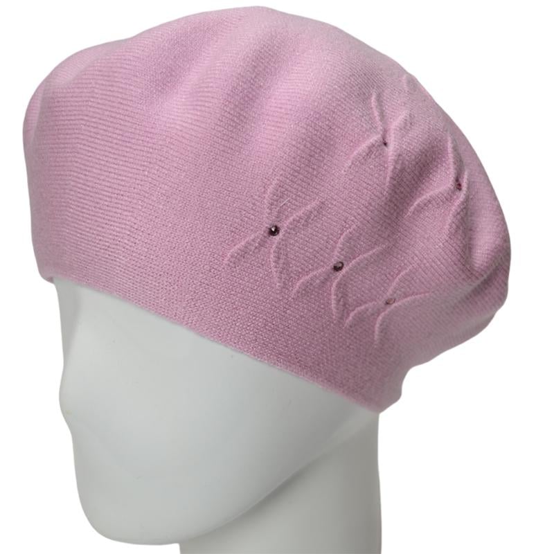 Берет женский из вискозной пряжи Novita Бинго L р. 57-58 Лиловый