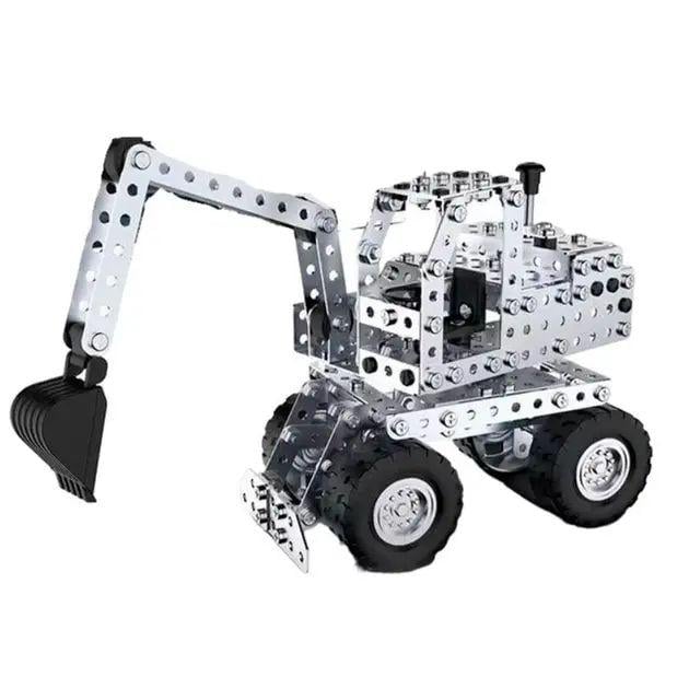 Конструктор машинка Экскаватор YK613 204 детали металлическая (opt-105396)