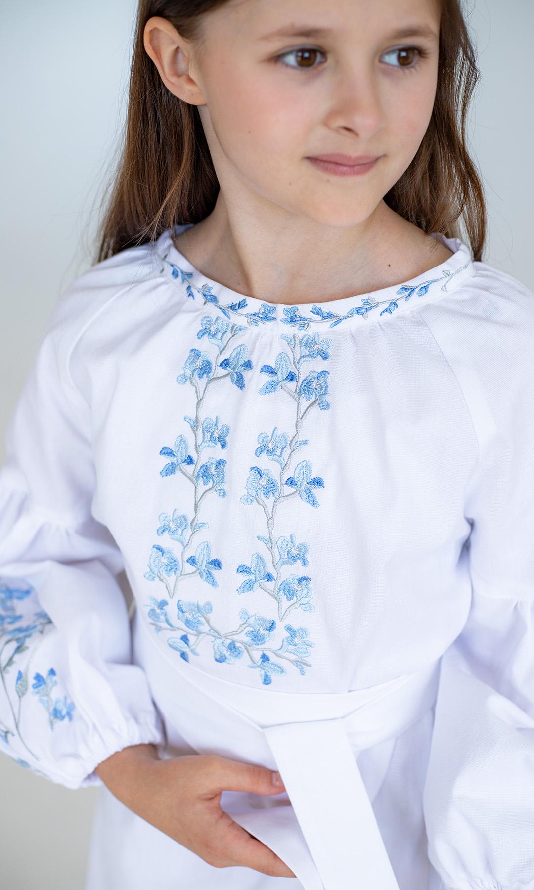 Сукня-вишиванка дитяча Вишиваночка р. 110 Білий (829-3) - фото 4