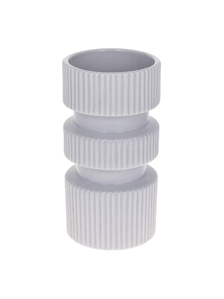 Ваза керамическая ЦБ-00221017 Светло-серый