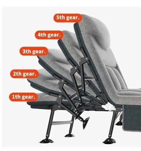 Ліжко розкладне туристичне Bass Polska BH 31005 з регулюванням спинки 200х64х30 см - фото 2 Ліжко розкладне туристичне Bass Polska BH 31005 з регулюванням спинки 200х64х30 см - фото 2